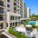 outdoor lounge near pool