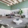 wood accent beams across ceiling in large gathering room
