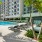 reclining loungers around pool