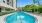 cabanas around pool
