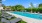 landscaped pool area