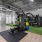 weight press bench in gym
