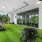 astroturf covered workout balcony