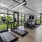 gym with floor-to-ceiling windows