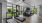 gym with floor-to-ceiling windows