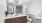 large vanity in bright bathroom with dual sinks